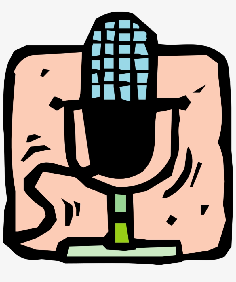 Microphone Clipart, Vector Clip Art Online, Royalty - Clip Art, transparent png download