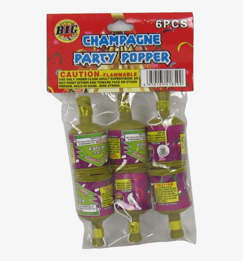 Champagne Party Poppers 6 Pack - Animal Figure, transparent png download