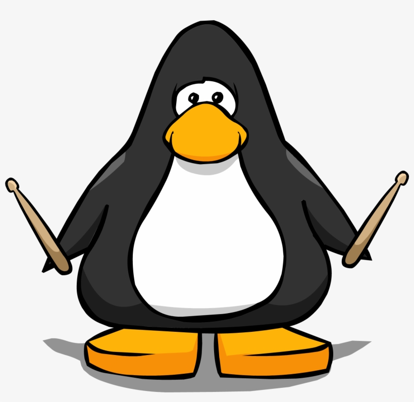 Drumsticks From A Player Card - Club Penguin Cowbell, transparent png download