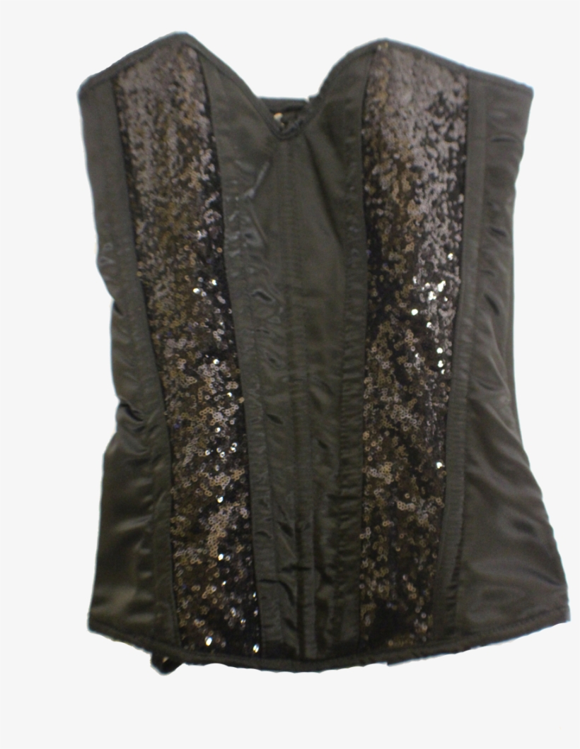 Steel Boned Sequin Molded Full Bust Corset - Blouse, transparent png download