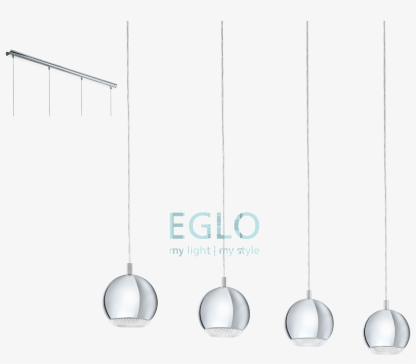 Eglo Conessa 4'lü Led Metal Sarkit Krom - Eglo, transparent png download