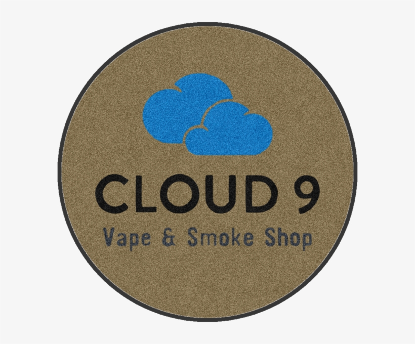 Cloud 9 6 X 6 Rubber Backed Carpeted Hd Custom Shape - Circle, transparent png download