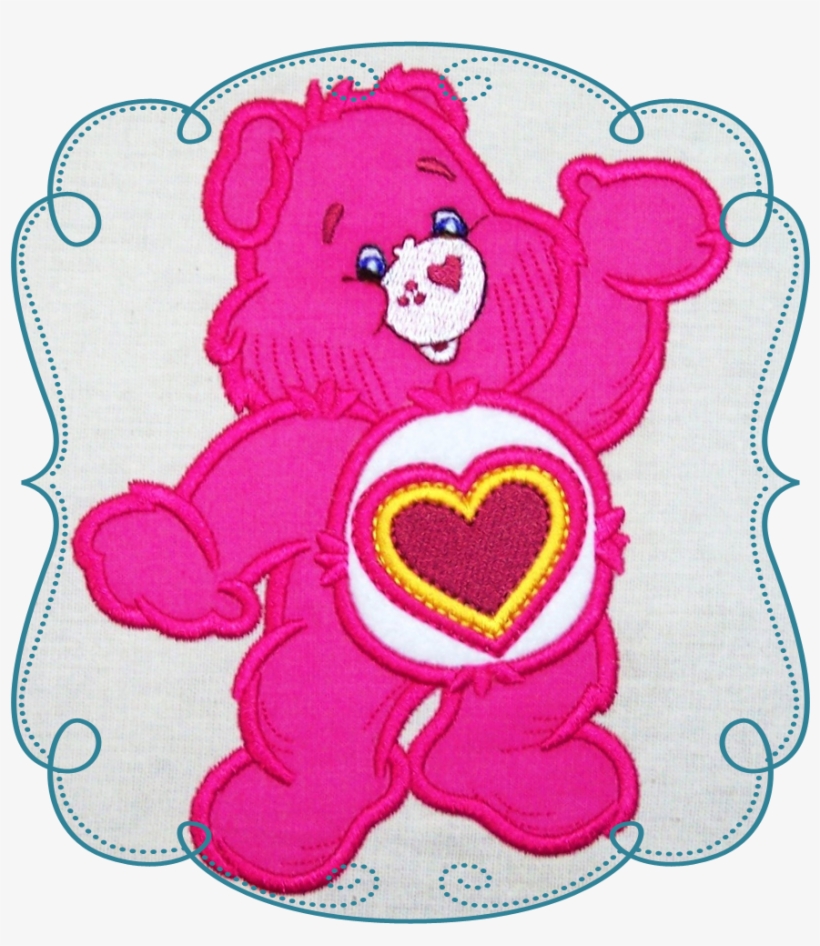 Care Bears Applique Machine Embroidery Design Pattern-instant - Glitter Bear Cuddle Bear Baby & Children's Tutu, transparent png download