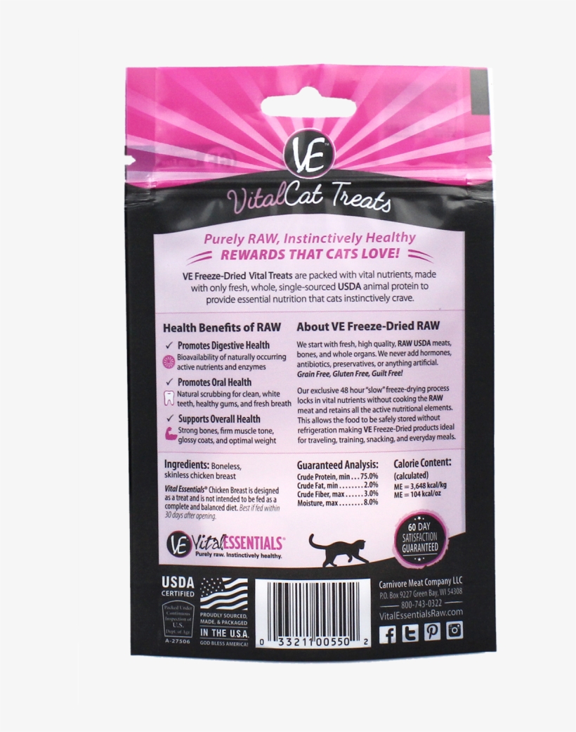 Vital Essentials Vital Cat Freeze Dried Grain Free - Grape, transparent png download