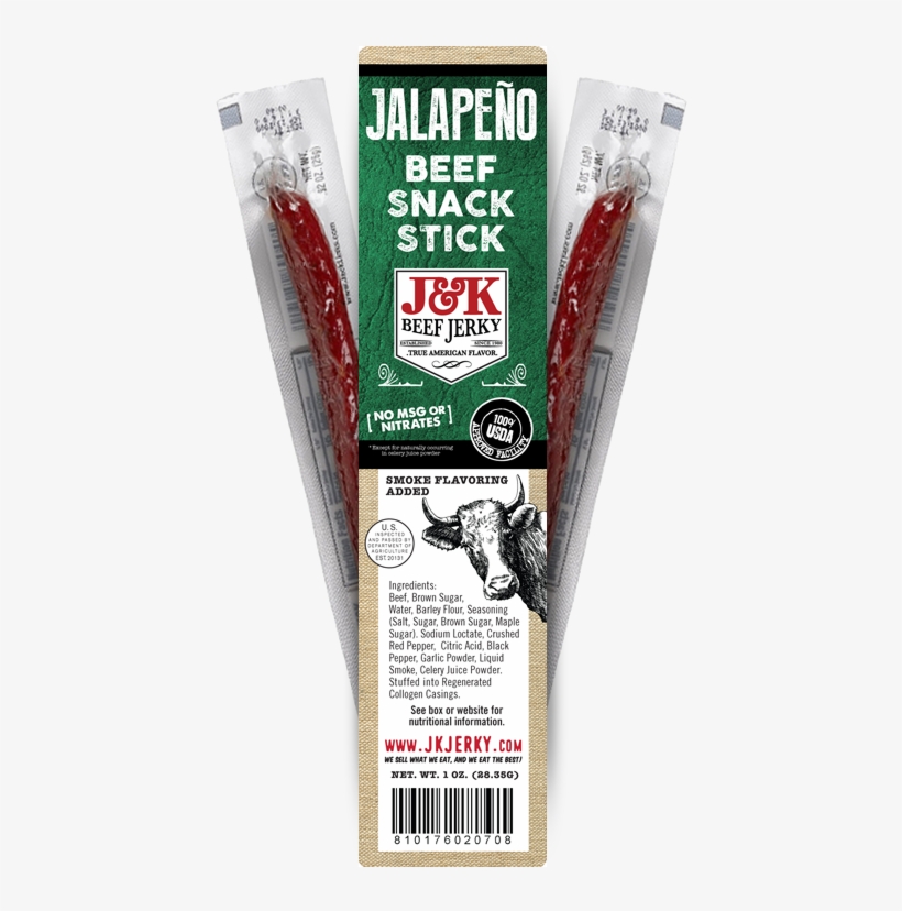 Beef Jerky Sticks Jalapeño Flavor 6pk - Beef Jerky Sticks, transparent png download