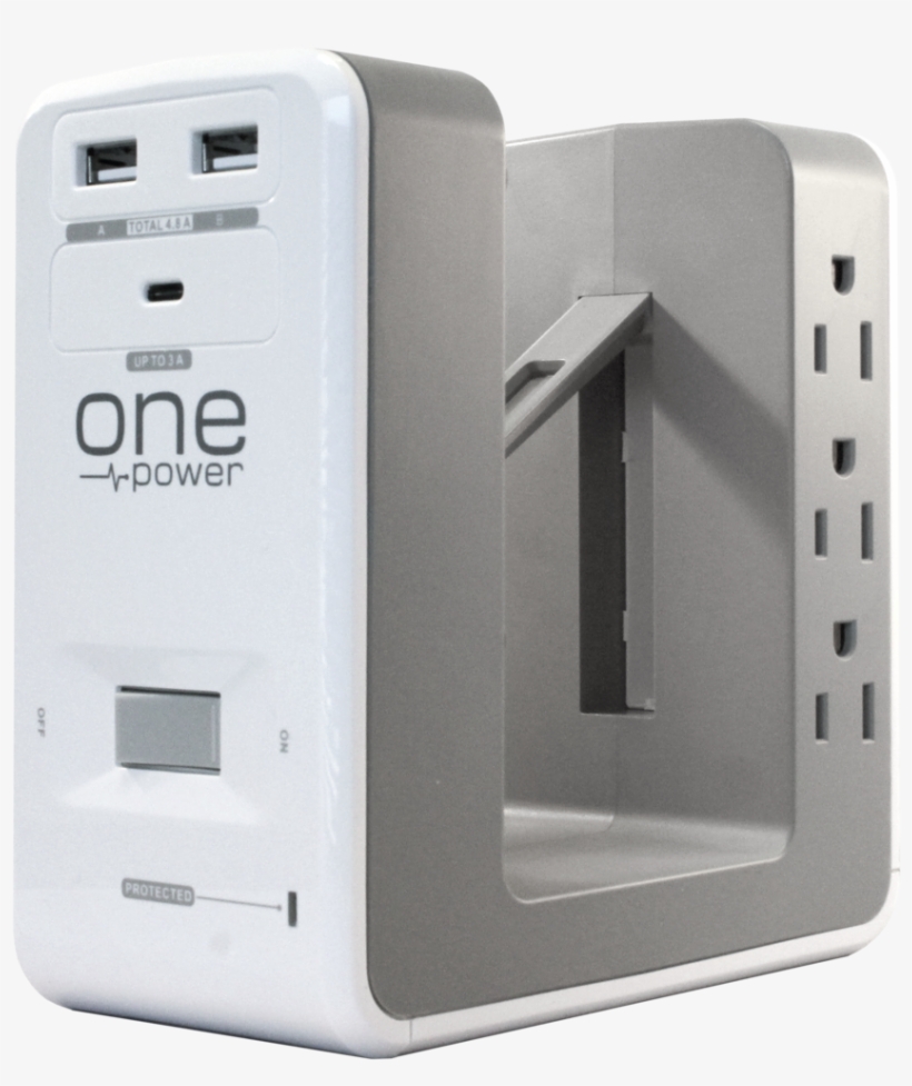 6 Outlet, Dual Usb A, Single Usb C, U-power Desk Surge, transparent png download