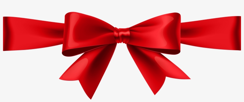 Clip Art Free Bow Clip Red - Transparent Ribbon Clip Art, transparent png download