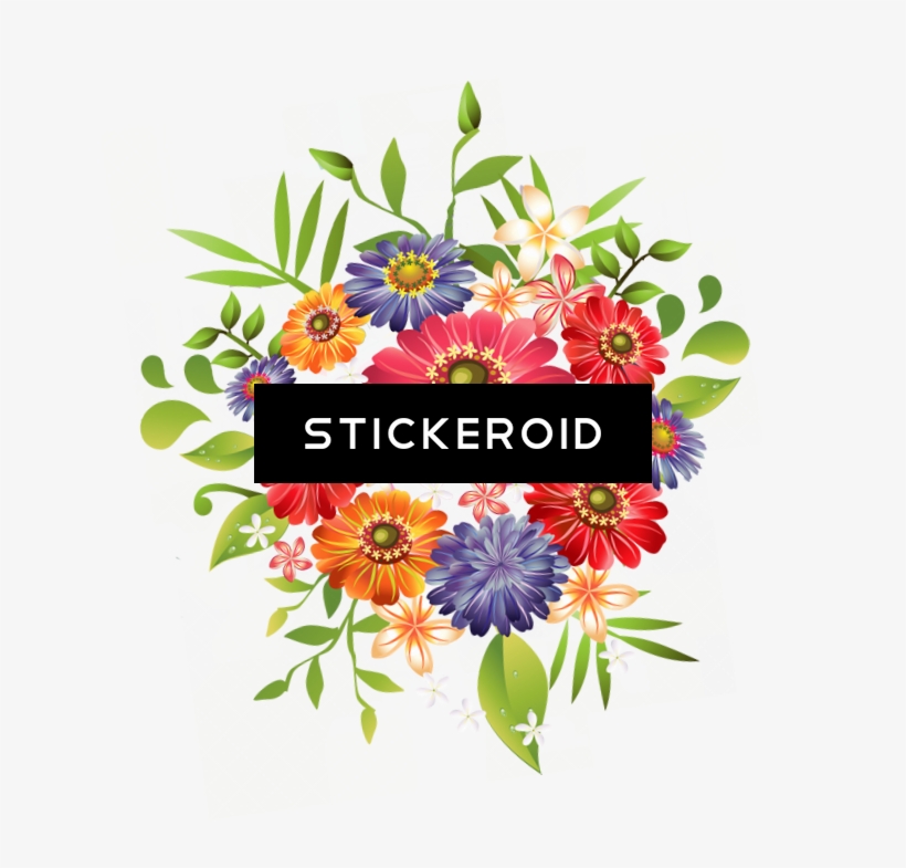 Bouquet Flowers Of - Wall Stickers For Hall, transparent png download