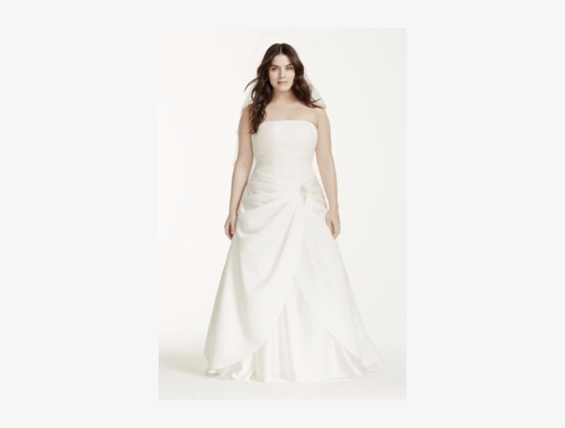 Silhouette Weddingdress - Wedding Dress, transparent png download