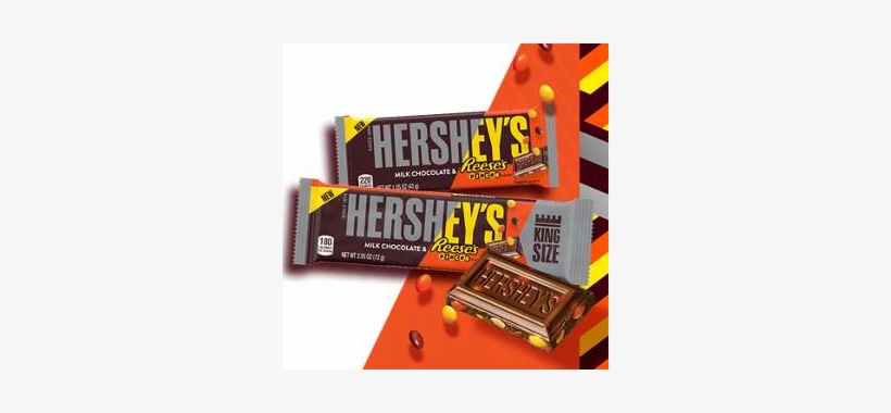 Hershey's Milk Chocolate With Reese's Pieces Candy - Hershey's Bar With Reese's Pieces, transparent png download