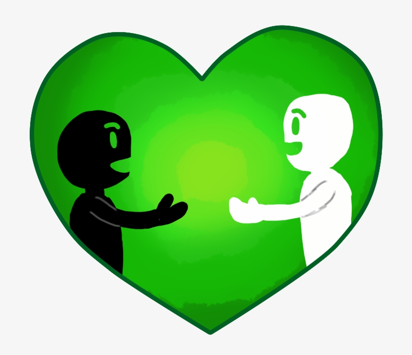 Green Heart ~ - Heart, transparent png download