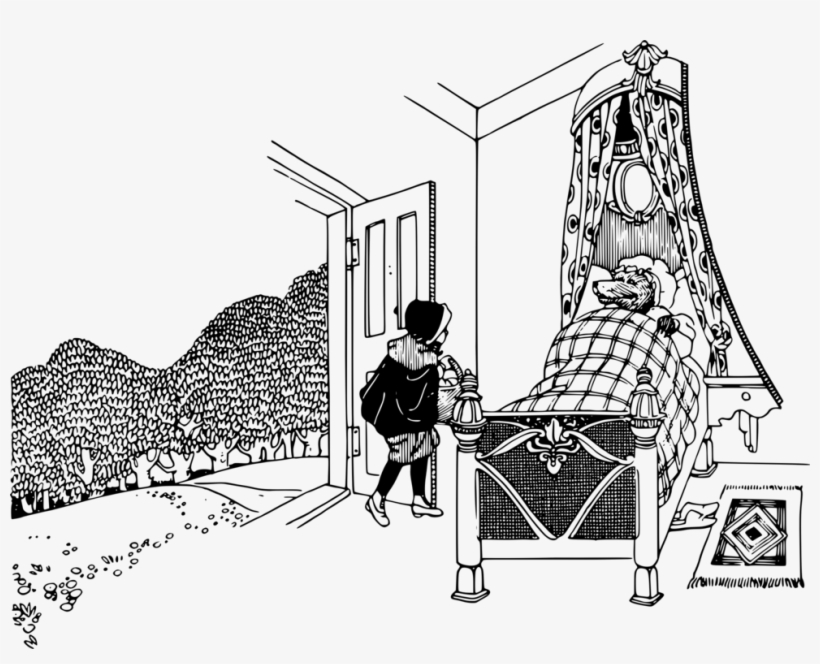 Little Red Riding Hood Wolf Visual Arts Mammal Chair - Big Bad Wolf, transparent png download