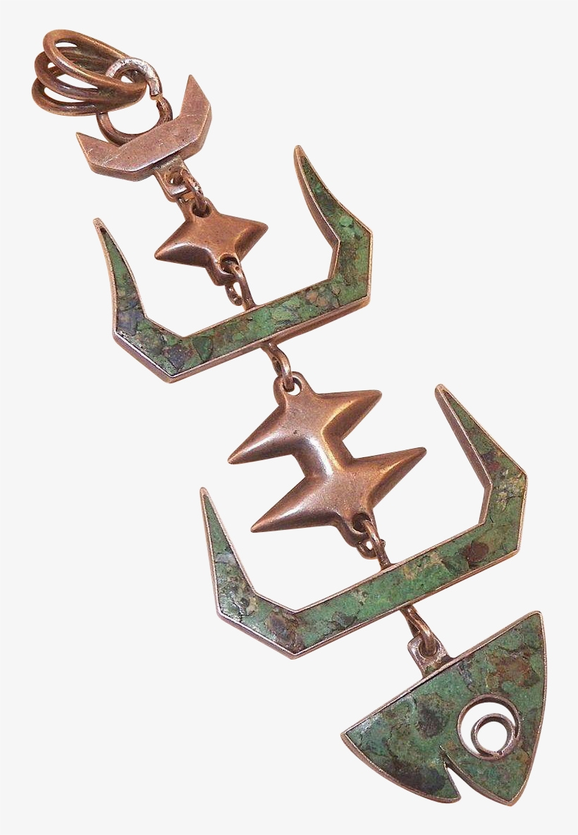 Vintage Mexican Modernist Sterling Articulated Fish - Skeleton, transparent png download