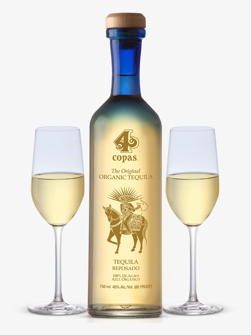 4 Copas Reposado Tequila - Tequila 4 Copas, transparent png download