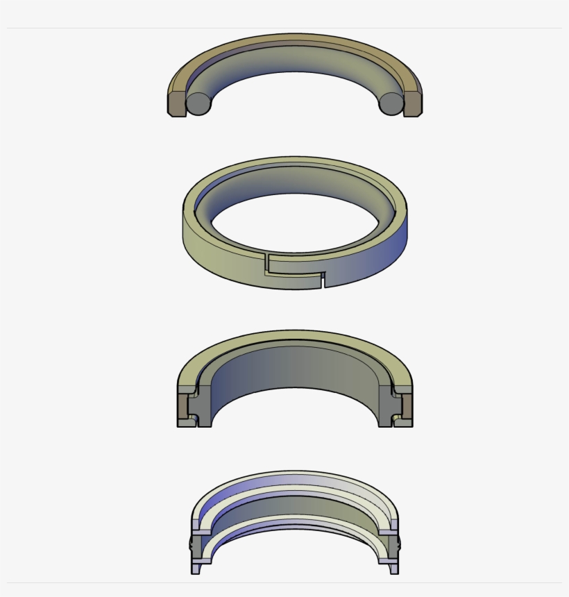 5 Piece Replacement Specific Piston Seals - Arch, transparent png download