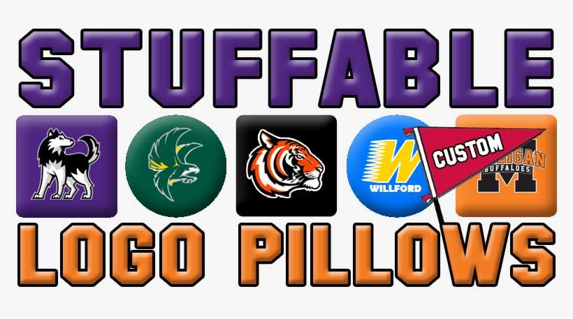 Stuffable Custom Logo Pillows - Graphic Design, transparent png download