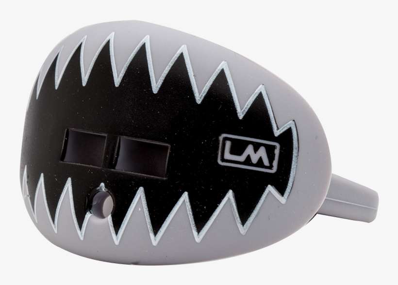 Loudmouthguards Shark Teeth Raider Light Grey - Pacifier Style Lip Protector Mouthguard - Shark Teeth, transparent png download