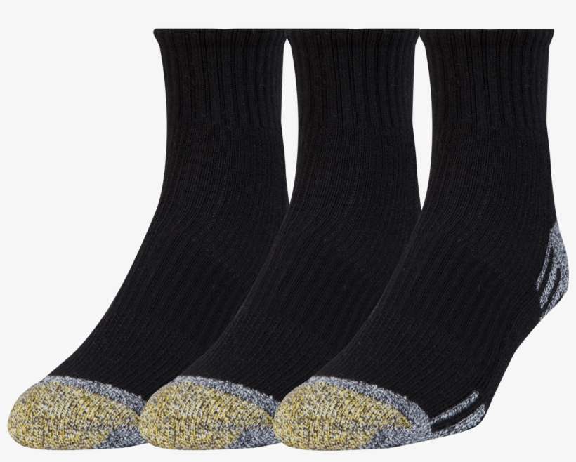 Gold Toe Men's Athletic Outlast Quarter Socks Pair - Gold Toe Men's Athletic Outlast Quarter Socks, transparent png download