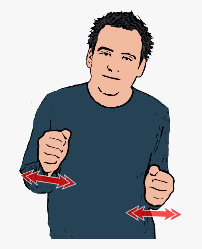 Closed Hands In Front Of Body Make Small Movements - British Sign Language Cheese, transparent png download