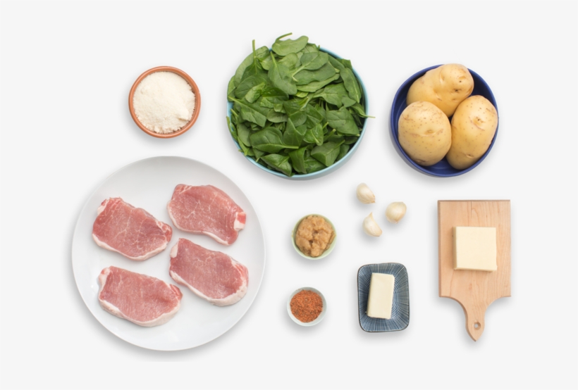Seared Pork Chops With Two-cheese Mashed Potatoes & - Searing, transparent png download