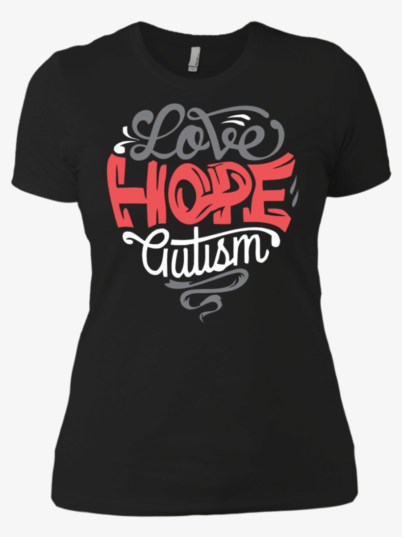 Autism Awareness T Shirts Love Hope With Autism Shirts - Autism Love Hope Autism Tshirt Autism Awareness, transparent png download