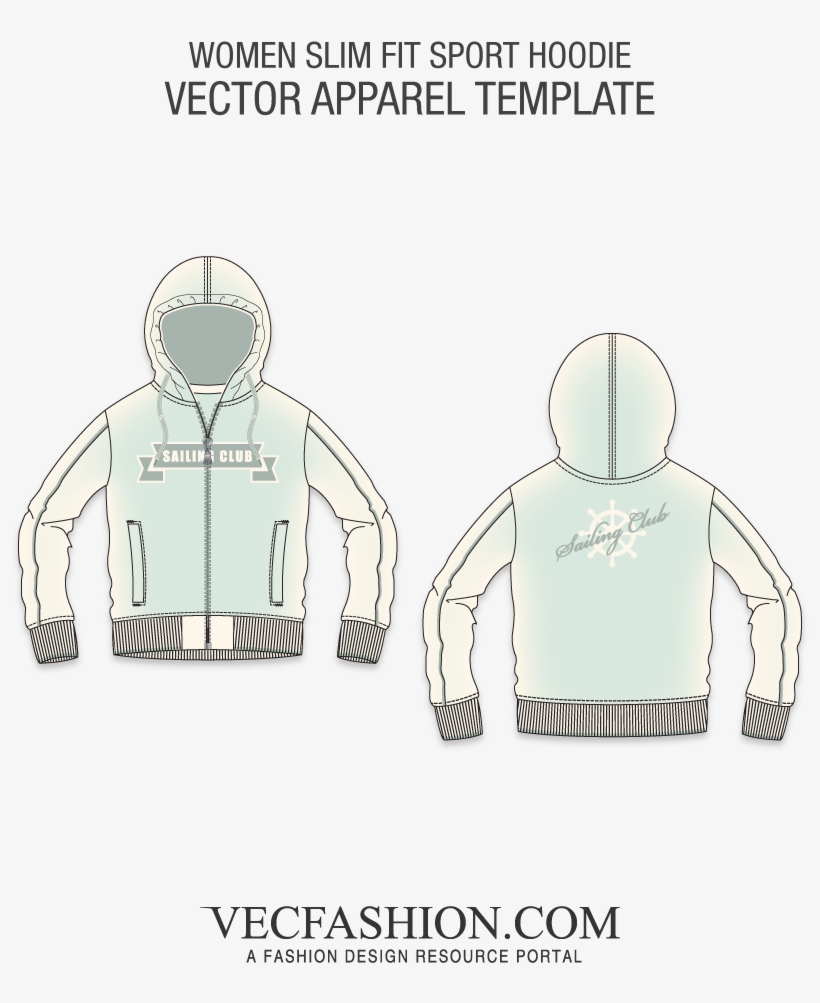 Sweatshirts Hoodies Vecfashion Fit Png Library - T Shirt Raglan Vector, transparent png download
