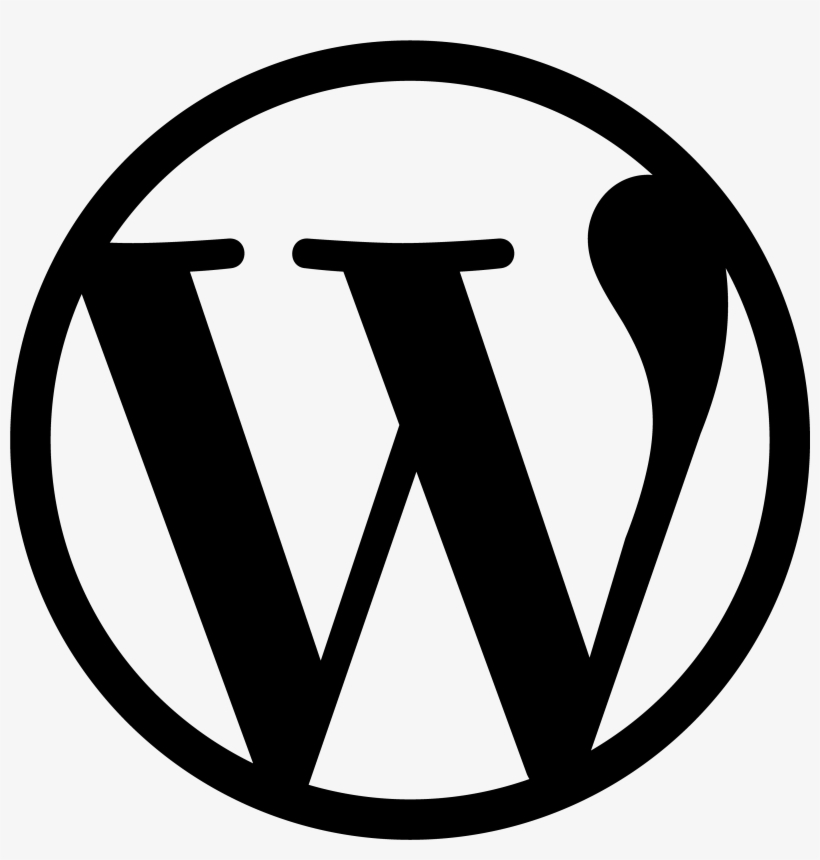 White “ - Wordpress Icon Png, transparent png download