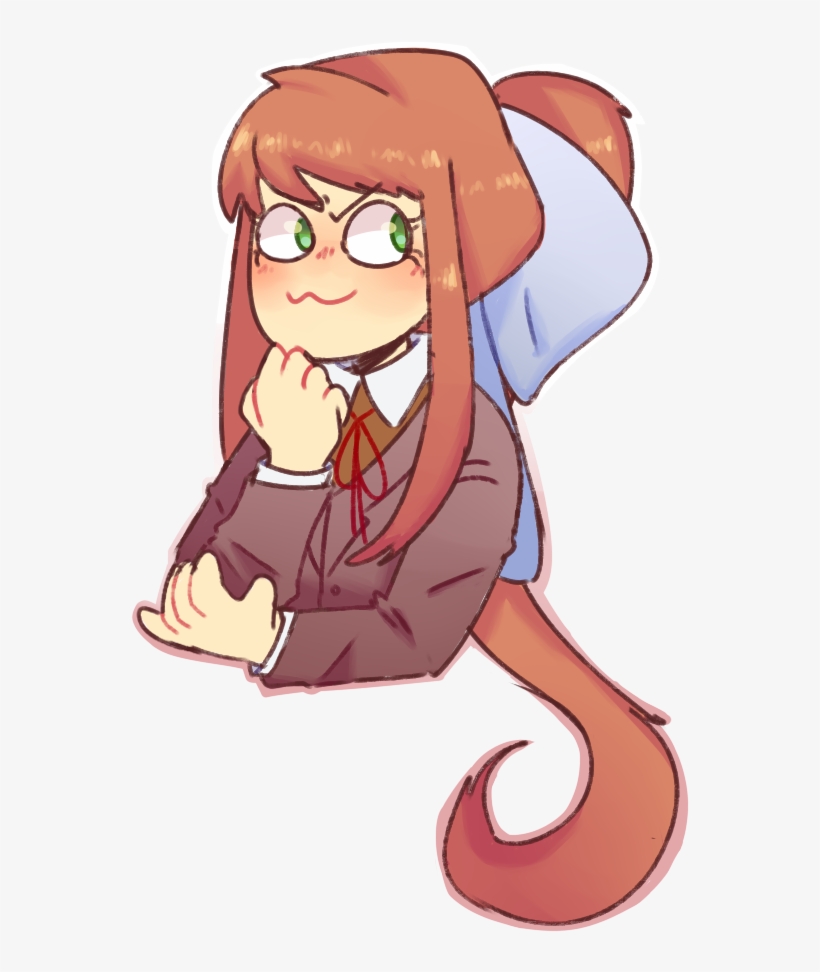 Monika Png Just Monika By Radi Kool Doki Doki Literature - Doki Doki Awesome Monika Fanart, transparent png download