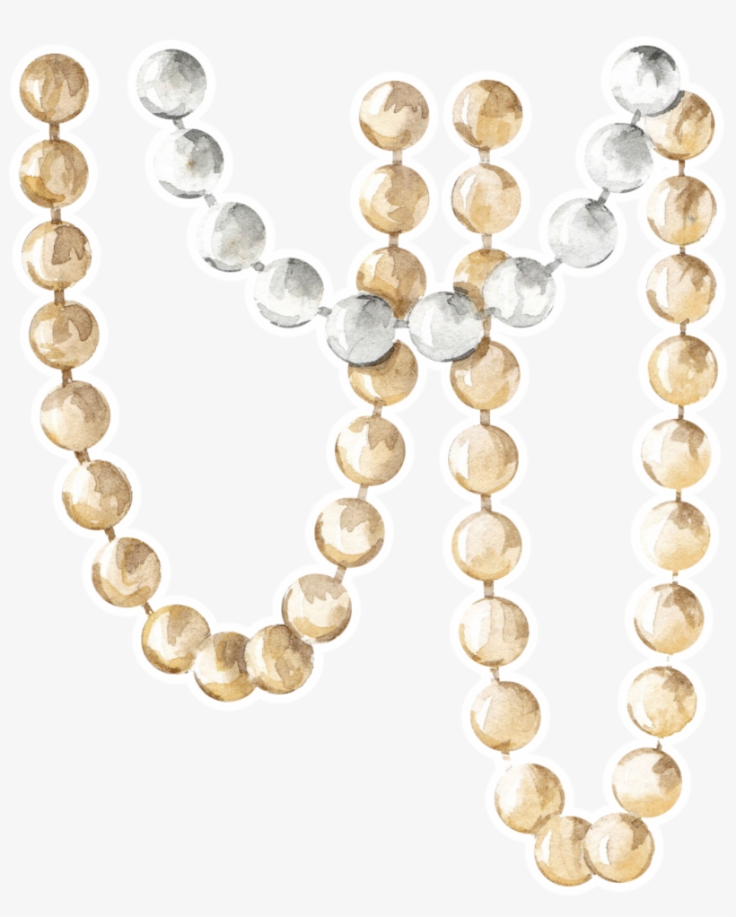 Necklace Beads Transparent - Necklace, transparent png download