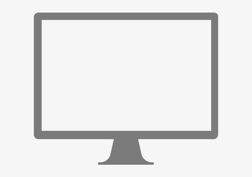 Computadora Con Pantalla Blanco, transparent png download