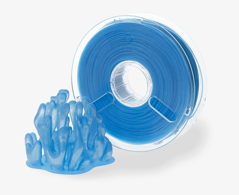 Image Of 2018 Pla Filament Guide - Polymaker Filamento Polyplus Pla Azul Transparente, transparent png download