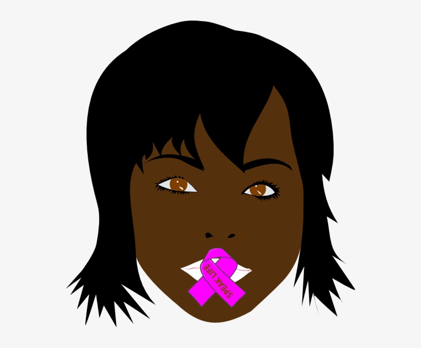 Speak Life Dark Brown Woman Svg Clip Arts 564 X 597, transparent png download