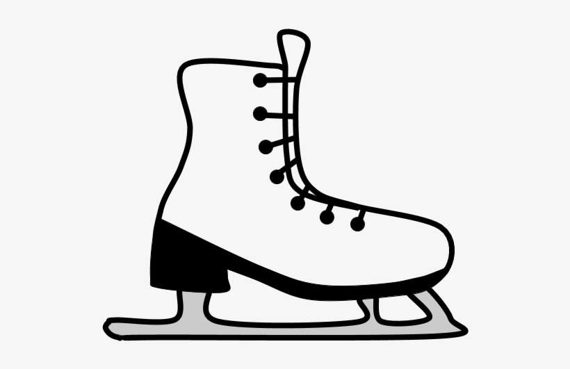 Ice Skates, Plain, Png - Ice Skate, transparent png download