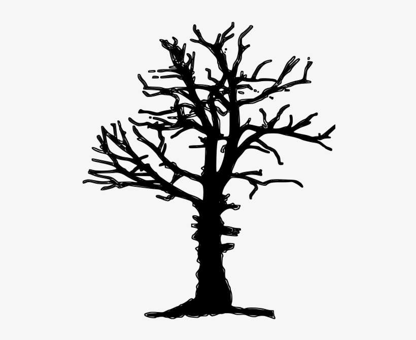 Dead Tree Silhoutte - Dead Tree Silhouette, transparent png download