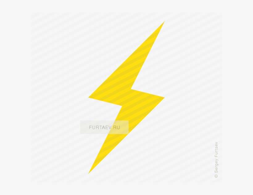 Vector Icon Of Lightning Flash - Lightning, transparent png download