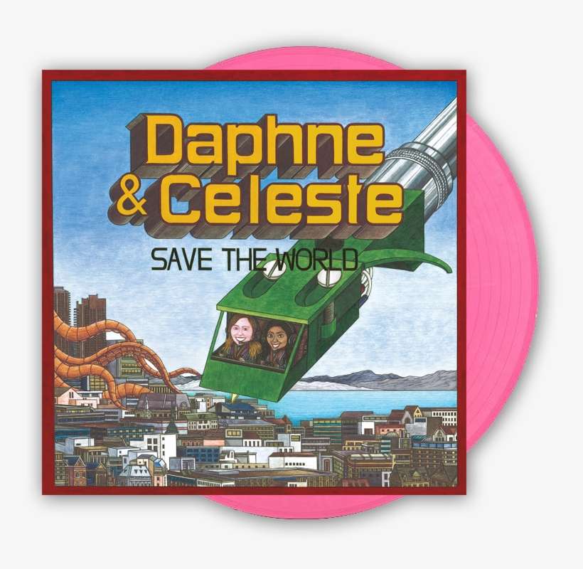 Daphne & Celeste Save The World Pink Vinyl $25 - Daphne And Celeste, transparent png download