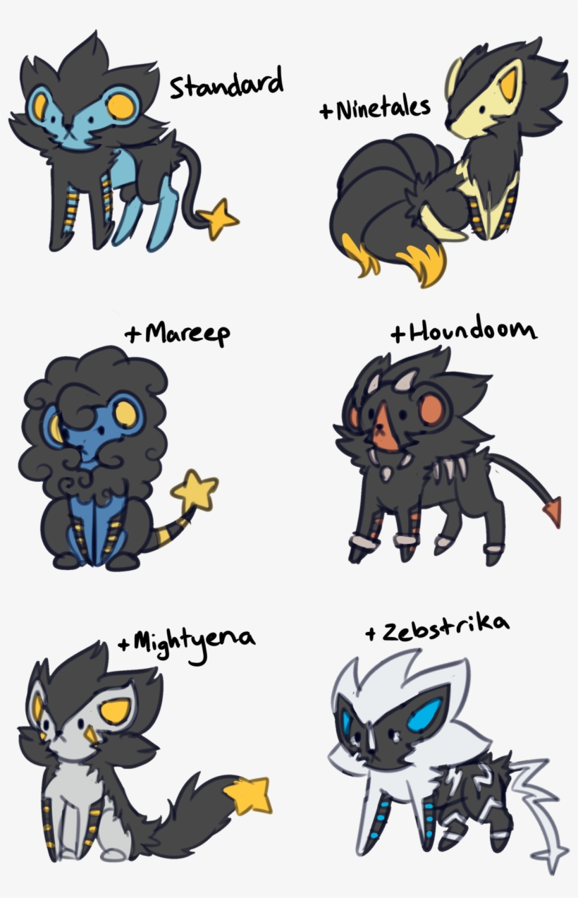 “ Luxray Variants If I Had To Pick A Favourite, It - Drawing, transparent png download