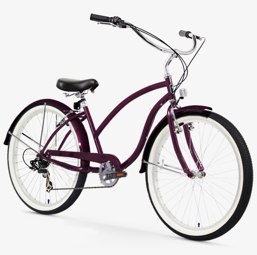 Customizer - Purple Electra Cruiser Bicycle, transparent png download