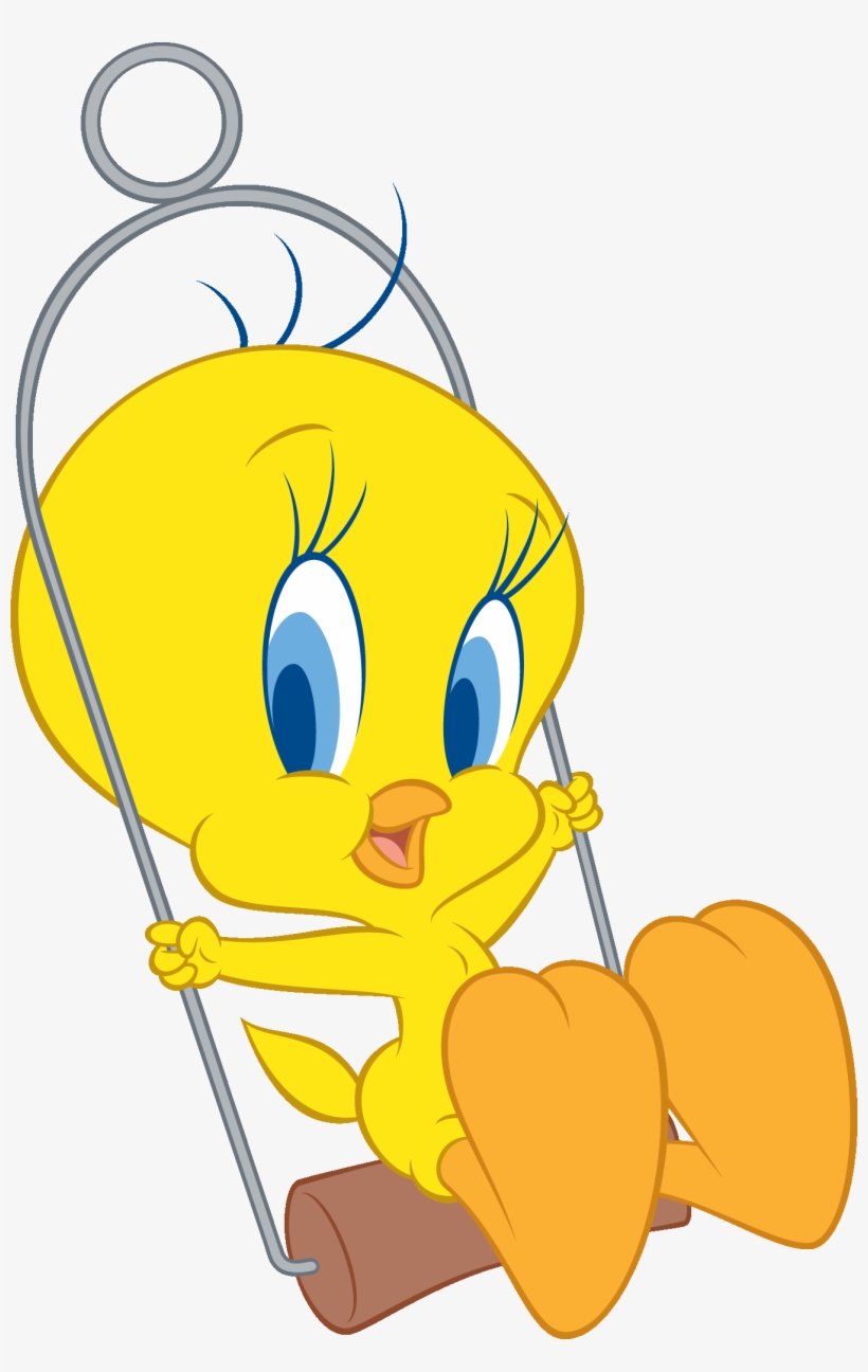Tweety - B-rights - Tweety Bird Swinging, transparent png download
