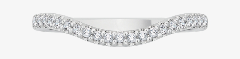 Carizza 18k White Gold Carizza Wedding Band - Body Jewelry, transparent png download