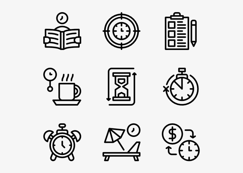 Time Management - Farm Icons, transparent png download