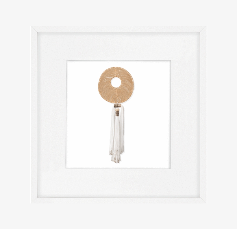 Tassel Disc Gold White Artwork 52 X 52 Cm - Picture Frame, transparent png download