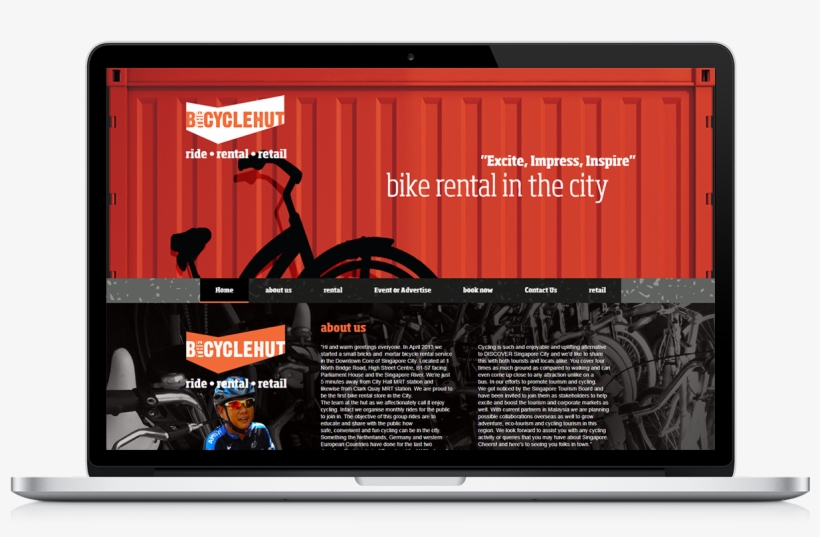 Portfolio Desktop Bicycle Hut - Gadget, transparent png download