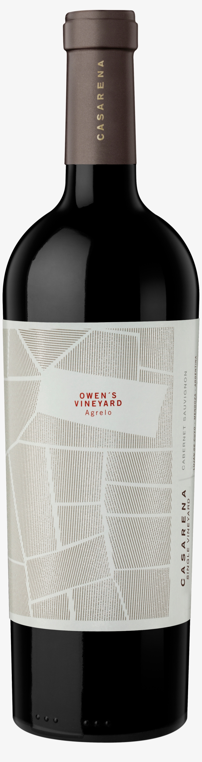 Bottle Shot - 2015 Casarena Owen's Vineyard Cabernet Sauvignon, transparent png download