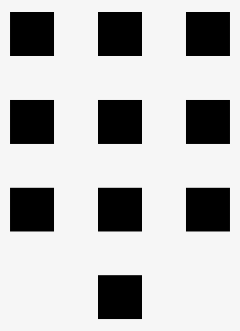It Is A Series Of Ten Rectangles Drawn Separately From - More Apps Button Icon, transparent png download