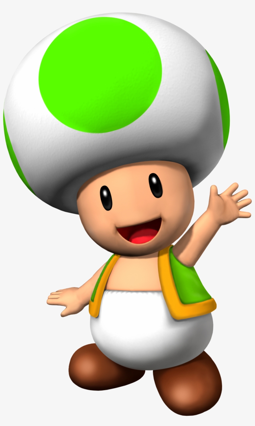 Green Toad Nsmbvr - Toad Mario Party 8, transparent png download