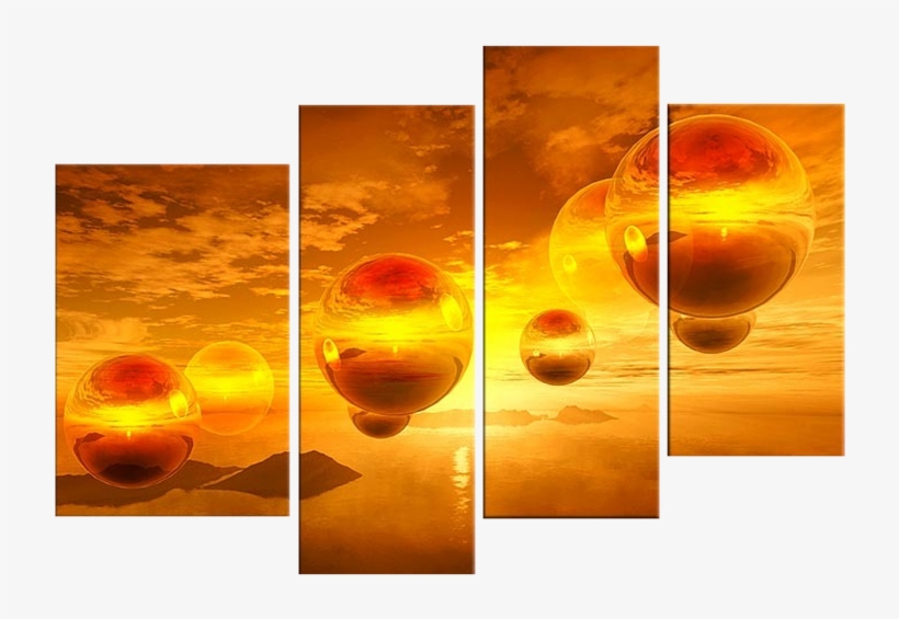 Abstract Bubbles - 5 Piece Canvas Illidan, transparent png download