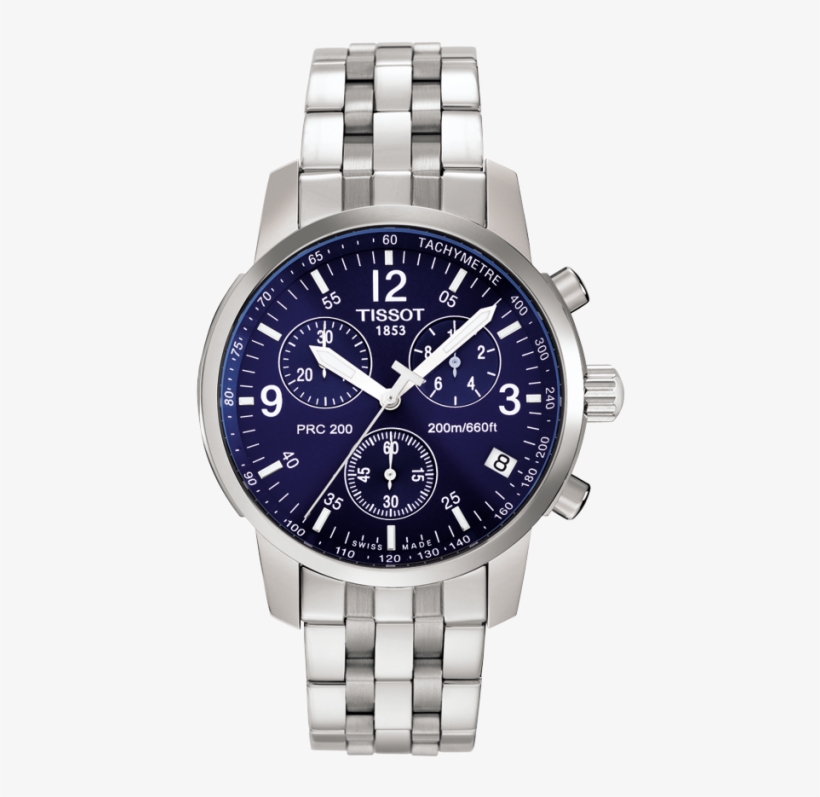 Tissot Prc 200 Men's Blue Quartz Chronograph Classic - Tissot T17 1.586 42, transparent png download