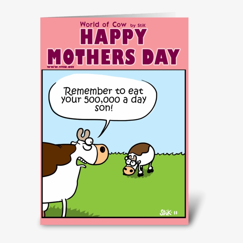 Mother's Day Eat Your 50,000 Grass Greeting Card - Make-up For Mothers Greeting Card, transparent png download