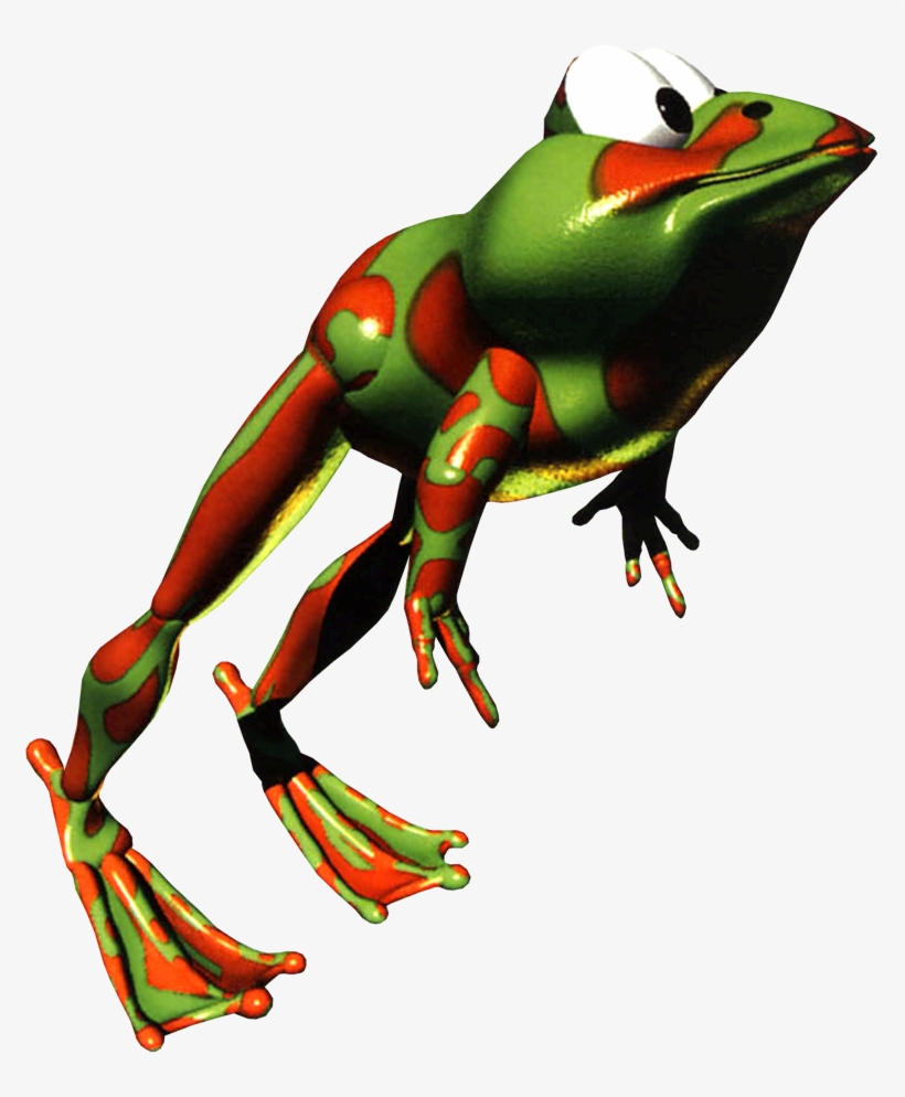 Winky The Frog's Artwork From Donkey Kong Country - Donkey Kong Country Winky, transparent png download